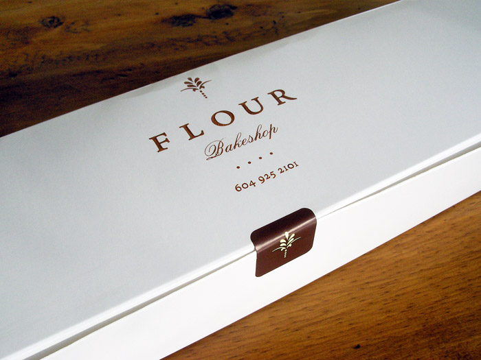 flour bakeshop packaging