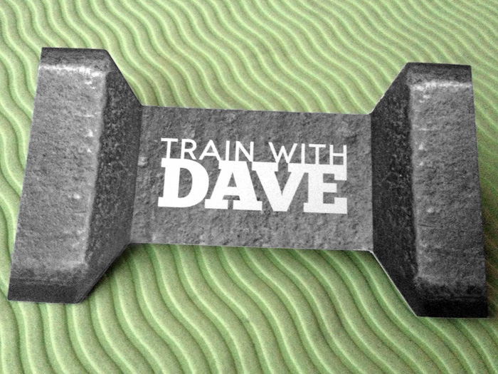 Train With Dave - identity and card design