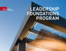 SFU HR Leadership Foundations Program Collateral